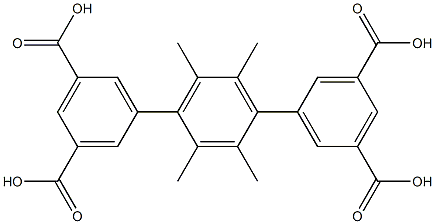 2',3',5',6'-四甲基-[1,1':4',1''-三联苯]-3,3'',5,5''-四羧酸结构式