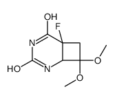 6-fluoro-8,8-dimethoxy-2,4-diazabicyclo[4.2.0]octane-3,5-dione结构式