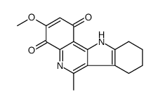 3-methoxy-6-methyl-8,9,10,11-tetrahydro-7H-indolo[3,2-c]quinoline-1,4-dione结构式