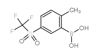 (2-Methyl-5-((trifluoromethyl)sulfonyl)phenyl)boronic acid picture