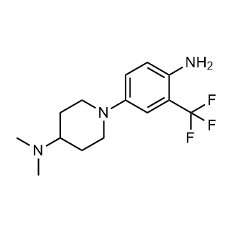 1-(4-Amino-3-(trifluoromethyl)phenyl)-N,N-dimethylpiperidin-4-amine Structure