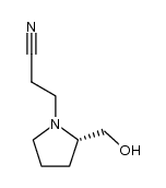 [N-(2-cyanoethyl)(S)-2-(hydroxymethyl)]pyrrolidine Structure