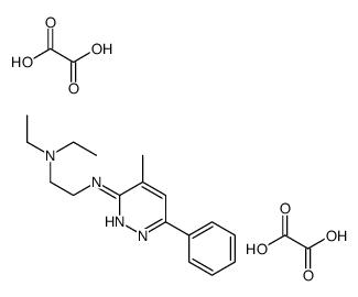 N',N'-diethyl-N-(4-methyl-6-phenylpyridazin-3-yl)ethane-1,2-diamine,oxalic acid Structure