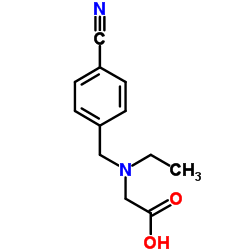 N-(4-Cyanobenzyl)-N-ethylglycine Structure