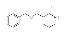 3-(phenylmethoxymethyl)piperidine,hydrochloride Structure