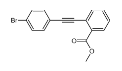 2-(4-bromophenylethynyl)benzoic acid methyl ester结构式