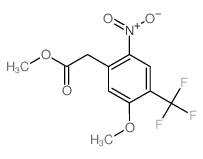 METHYL 2-(5-METHOXY-2-NITRO-4-(TRIFLUOROMETHYL)PHENYL)ACETATE结构式