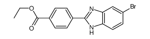 ethyl 4-(5-bromo-1H-benzo[d]imidazol-2-yl)benzoate structure