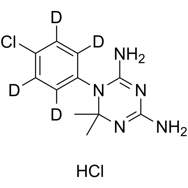 Cycloguanil-d4 hydrochloride结构式