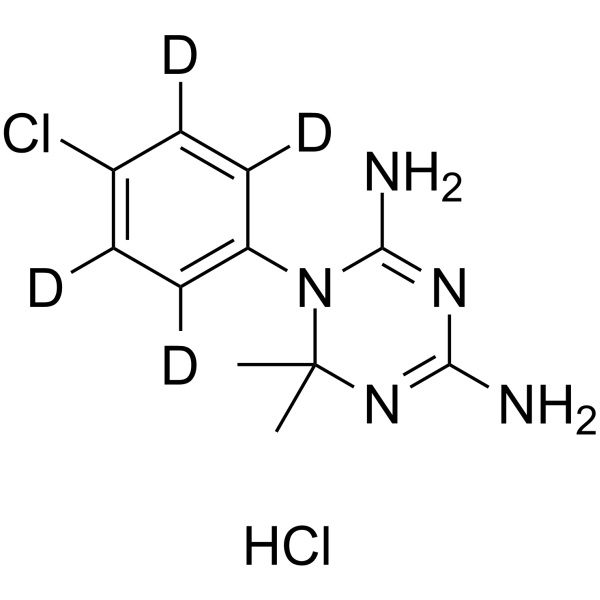 Cycloguanil-d4 hydrochloride structure