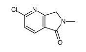2-chloro-6-methyl-6,7-dihydro-5H-pyrrolo[3,4-b]pyridin-5-one结构式
