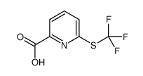 6-[(Trifluoromethyl)sulfanyl]-2-pyridinecarboxylic acid Structure