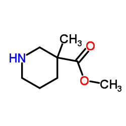 METHYL 3-METHYLPIPERIDINE-3-CARBOXYLATE Structure