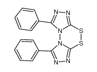 1,8-diphenylbis([1,2,4]triazolo)[3,4-c:4',3'-e][1,2,4,5]dithiadiazine结构式