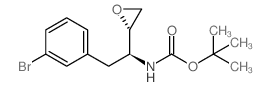 erythro-N-Boc-L-3-bromophenylalanine epoxide结构式