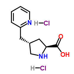 (4S)-4-(2-Pyridinylmethyl)-L-proline dihydrochloride Structure