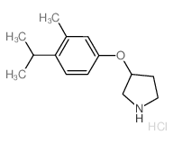 3-(4-Isopropyl-3-methylphenoxy)pyrrolidine hydrochloride Structure