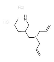 N-Allyl-N-(3-piperidinylmethyl)-2-propen-1-amine dihydrochloride结构式
