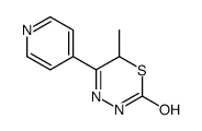 6-methyl-5-pyridin-4-yl-3,6-dihydro-1,3,4-thiadiazin-2-one结构式