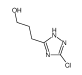 3-(3-chloro-1H-1,2,4-triazol-5-yl)-1-propanol(SALTDATA: 0.81HCl 0.7H2O) structure