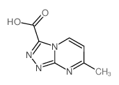 7-methyl[1,2,4]triazolo[4,3-a]pyrimidine-3-carboxylic acid(SALTDATA: FREE)结构式