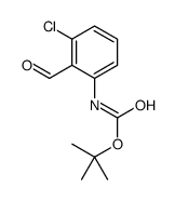 tert-butyl N-(3-chloro-2-formylphenyl)carbamate结构式