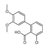 2-chloro-6-(3,4-dimethoxyphenyl)benzoic acid结构式