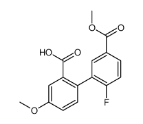 2-(2-fluoro-5-methoxycarbonylphenyl)-5-methoxybenzoic acid结构式