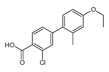 2-chloro-4-(4-ethoxy-2-methylphenyl)benzoic acid结构式
