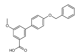 3-methoxy-5-(4-phenylmethoxyphenyl)benzoic acid Structure