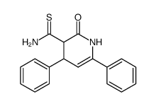 4,6-Diphenyl-3-thiocarbamoyl-3,4-dihydropyridine-2(1H)-one结构式