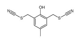 2-Hydroxy-5-methyl-1.3-bis-thiocyanatomethyl-benzol Structure