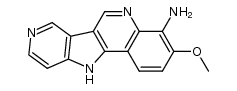 4-amino-3-methoxy-11H-pyrido[3',4':4,5]pyrrolo[3,2-c]quinoline结构式