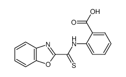 2-(benzo[d]oxazole-2-carbothioamido)benzoic acid结构式