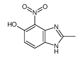 1H-Benzimidazol-5-ol,2-methyl-4-nitro-(9CI)结构式