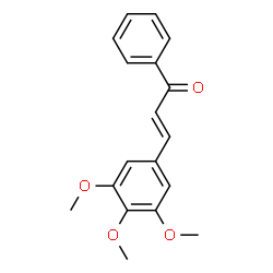 (2E)-1-phenyl-3-(3,4,5-trimethoxyphenyl)prop-2-en-1-one结构式