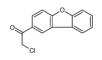 2-chloro-1-dibenzofuran-2-ylethanone结构式