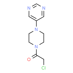 5-[4-(Chloroacetyl)piperazin-1-yl]pyrimidine结构式