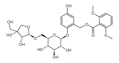 6-O-β-D-apiofuranosylcurculigoside结构式