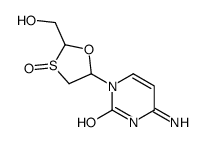 4-amino-1-[2-(hydroxymethyl)-3-oxo-1,3-oxathiolan-5-yl]pyrimidin-2-one结构式