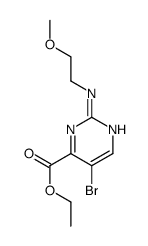 ethyl 5-bromo-2-(2-methoxyethylamino)pyrimidine-4-carboxylate Structure