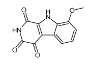 8-methoxy-1,2,3,4-tetrahydro-1,3,4-trioxo-β-carboline Structure