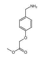 methyl 2-[4-(aminomethyl)phenoxy]acetate结构式