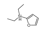diethyl(furan-2-yl)silane结构式