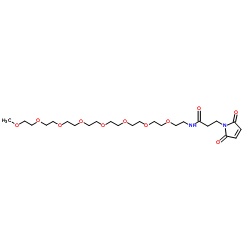 m-PEG8-Mal Structure