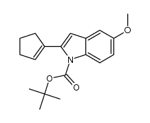 N-Boc-2-(cyclopenten-1-yl)-5-methoxyindole Structure