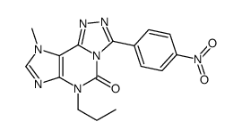 9-methyl-3-(4-nitrophenyl)-6-propyl-[1,2,4]triazolo[3,4-f]purin-5-one Structure