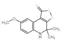 8-methoxy-4,4-dimethyl-4,5-dihydro-1h-[1,2]dithiolo[3,4-c]quinoline-1-thione Structure