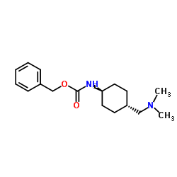 Carbamic acid, N-[trans-4-[(dimethylamino)Methyl]cyclohexyl]-, phenylmethyl ester结构式