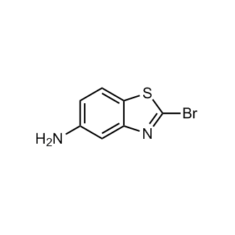 2-溴苯并[d]噻唑-5-胺结构式